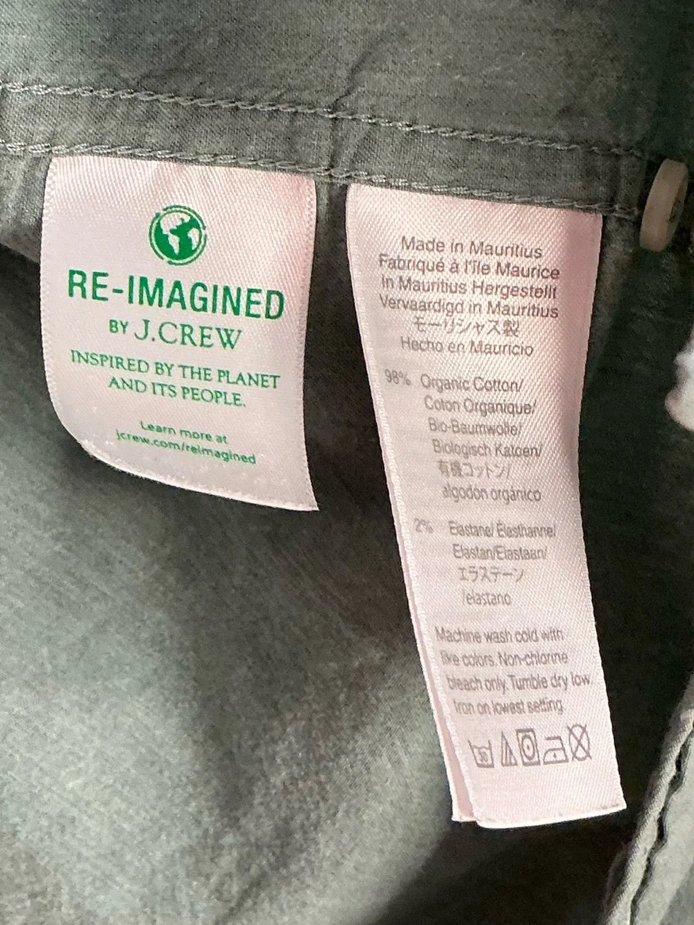 J. Crew lightweight button